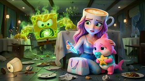 Капучина Ассасино сражается с монстром Губкой Бобом 😱🧽 Балерина Капучина спасает детеныша акулы