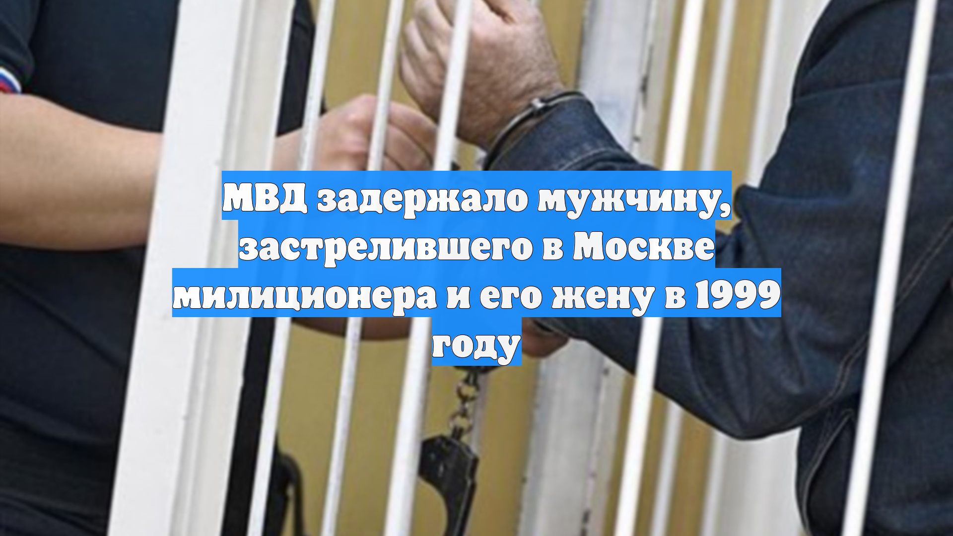 МВД задержало мужчину, застрелившего в Москве милиционера и его жену в 1999 году