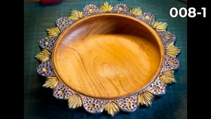 Токарка по дереву Чаша на токарном станке по дереву Уроки токарки по дереву №008_1