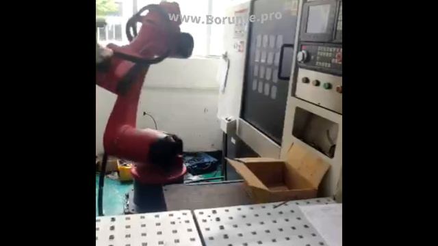 48.CNC_20.Промышленный робот BORUNTE и два ЧПУ