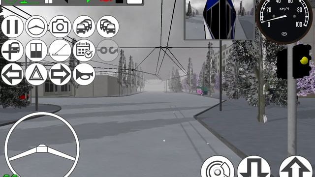 😰Поездка в Micro-Trolleybus-Simulator по маршруту 1 смотреть онлайн