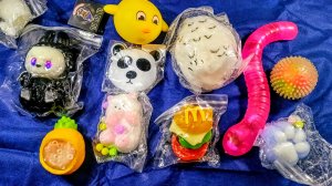 АСМР распаковка сюрприз сквишей и антистрессов 🥰 Таба лапки 🐾 приятные звуки АСМР сквишей 😍👀