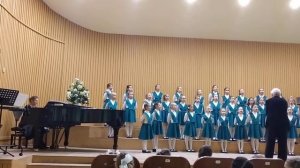 "Рождественская"  исполняет младший хор лицея искусств "Санкт-Петербург" декабрь 2021