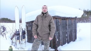 ОХОТА НА БОРОВУЮ ДИЧЬ В ТЯЖЁЛЫХ УСЛОВИЯХ / БРОЖУ ПО БОЛОТУ НА ЛЫЖАХ / ШИРОКИЕ ЛЫЖИ ЕЩЁ ХУЖЕ ТАЩИТЬ.
