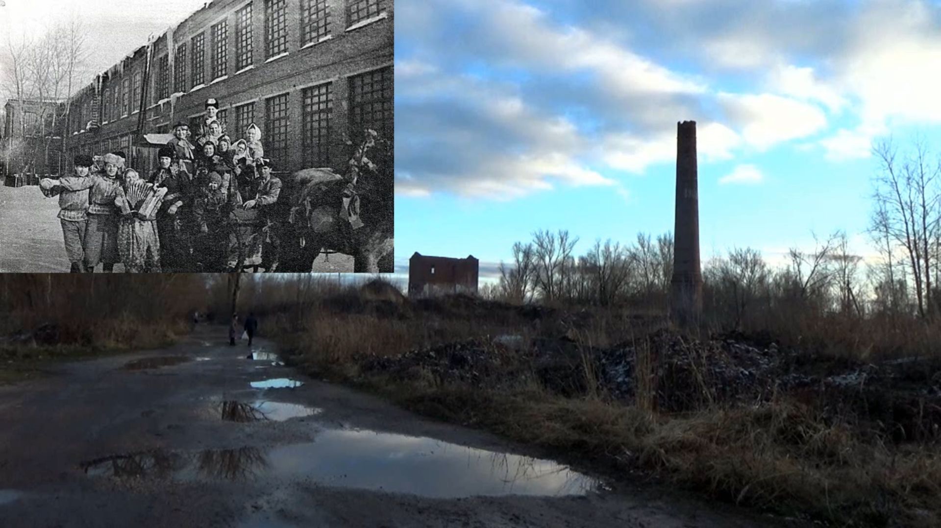 На этом месте была фабрика имени Розы Люксембург. Район Нововязники в городе Вязники смотреть онлайн