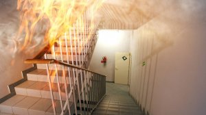 Огнезащита стальных конструкций лестниц, обработка металла от пожара