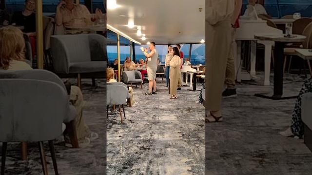 Михаил Вашуков на теплоходе.