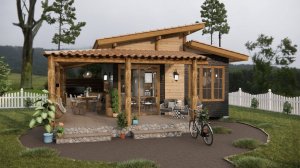 Уютный дом 6x6 м с мансардой! 🌿 Гениальная планировка на 36 м²