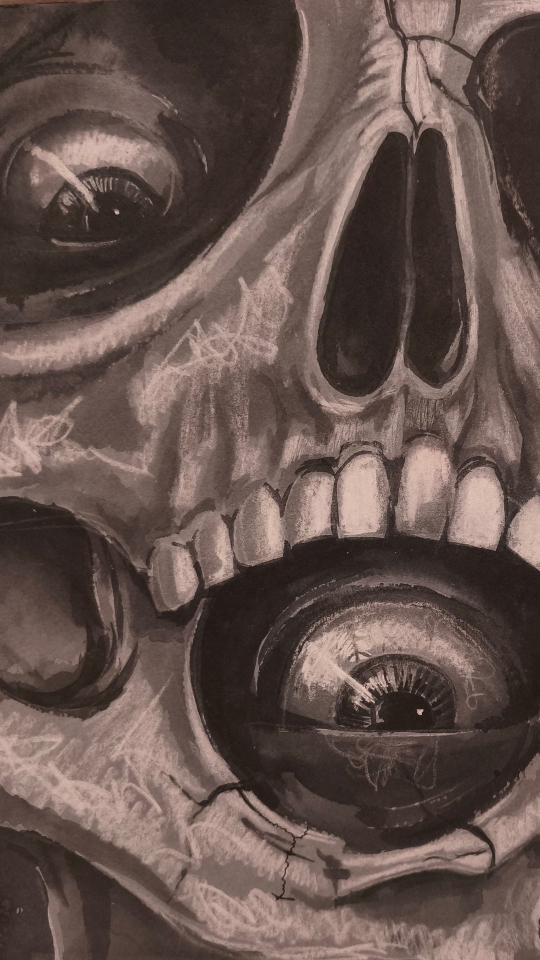 череп рисунок ч/б смотреть онлайн