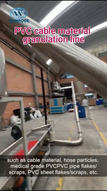 Линия грануляции для переработки ПВХ облочки из электронных кабелей смотреть онлайн