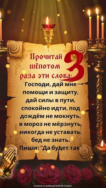 Прошепчи 3 раза — и помощь Божья придёт!