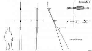 Мачта корабля D. Чертёж. Ship mast D Drawings.