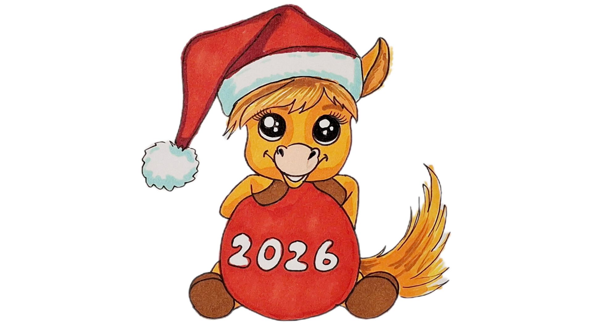 Как нарисовать символ 2026 года Лошадь смотреть онлайн