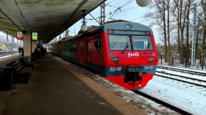 Поездка на ЭД4М 0406 Санкт-Петербург - Павловск