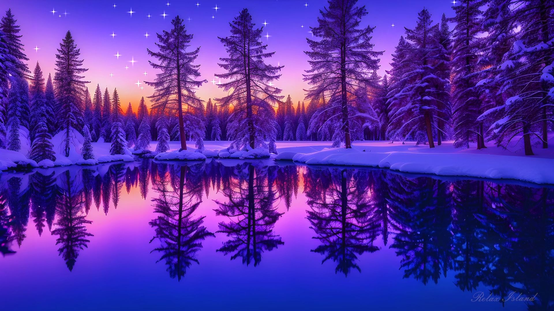 ✨ УСПОКАИВАЮЩАЯ МУЗЫКА ДЛЯ СНА В ЗИМНЕМ ЛЕСУ 🎵 ОЧЕНЬ КРАСИВАЯ РАССЛАБЛЯЮЩАЯ МУЗЫКА ДЛЯ ДУШИ смотреть онлайн