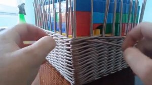 Это помогает мне сделать ровные и прочные углы в плетёной корзине.