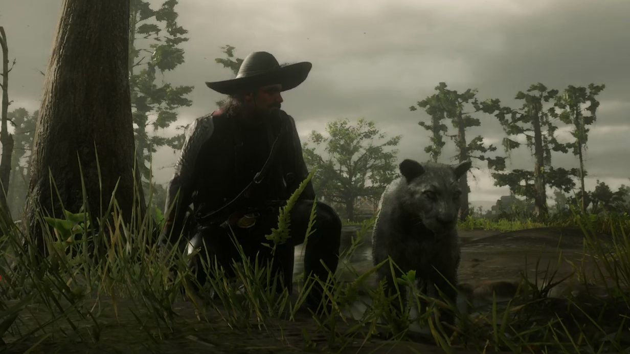 Red Dead Redemption 2_42часть) Охота на Пантеру Духа болот!!!#RDR2ONLINE#Пантера#Охота#RUTUBE