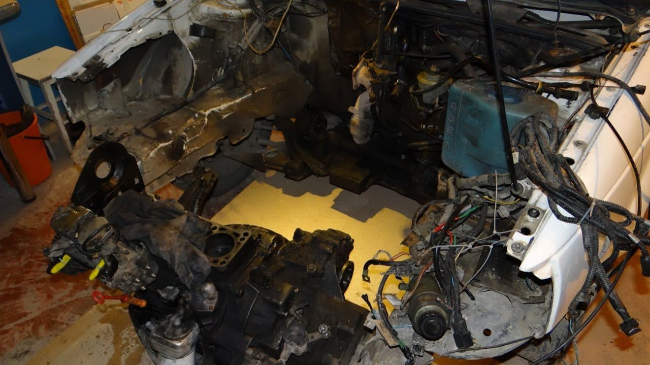 Снимаю блок и КПП ｜ Капиталка двигателя AAZ 1.9 TD #Часть 5