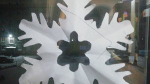 Делаю оригами снежинки на окно ❄️☃️🌨️