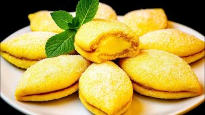 Нежнейшее лимонное печенье с начинкой: простой рецепт мягких лимонных мини-пирожных к чаю