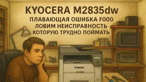 Kyocera M2835dw — плавающая ошибка F000. Ловим неисправность, которую трудно поймать