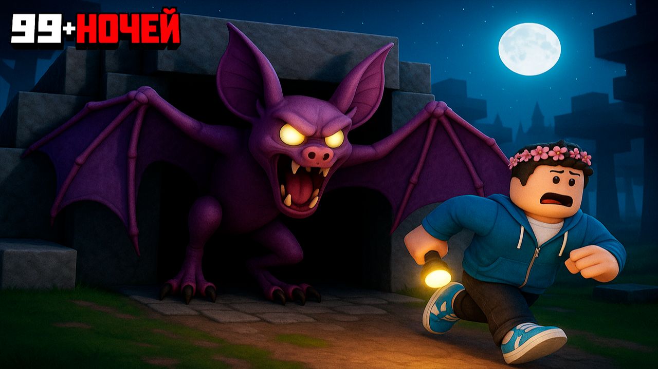 99 Ночей в ПЕЩЕРЕ ЛЕТУЧЕЙ МЫШИ в РОБЛОКС! смотреть онлайн