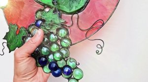 часы на стену ручная работа в технике тиффани и фьюзинг стекла