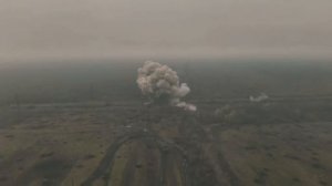 💥 Видео ударной волны от удара российской ФАБ-1500 по украинским позициям