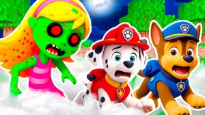 КЕЙТИ ЗОМБИ EXE НАПАЛА на МАРШАЛА и ГОНЩИКА ЩЕНЯЧИЙ ПАТРУЛЬ РАЙДЕР ЧТО СЛУЧИЛОСЬ в МАЙНКРАФТ