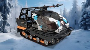 Мотобуксировщик «Пилигрим 600» склизовая подвеска, с двигателем 15 л.с. и гусеницей 600 мм.