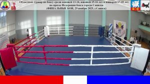 Областной турнир по боксу среди юношей и юниоров на призы «Федерации бокса города Саянска» 2025