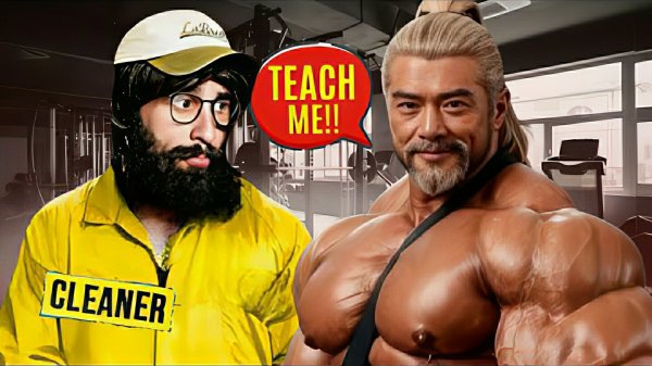 Уборщик Анатолий ставит на место высокомерных бодибилдеров