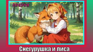 Снегурушка и лиса.  Русская народная сказка.
