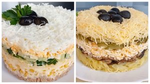 2 рецепта салатов быстрых и вкусных / Рецепты салатов из простых продуктов