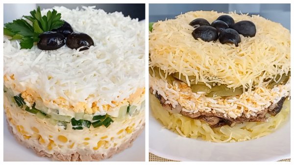 2 рецепта салатов быстрых и вкусных / Рецепты салатов из простых продуктов