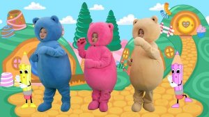 РАСКРАСКА - Мармеладные Мишки - Учим цвета Веселая песенка для малышей