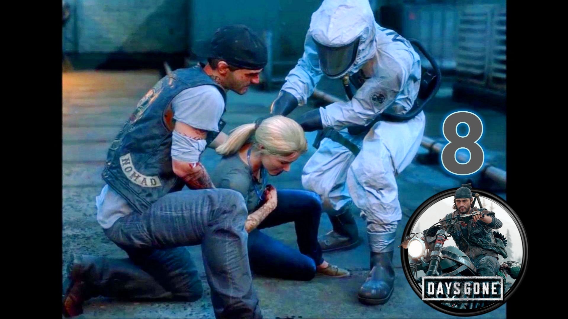 Days Gone. #8. Киноигра на русском с коммент. Зараза, ужас, банды, выживач, фрики, байкеры, дружба