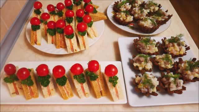 НЕОБЫЧНЫЕ ЗАКУСКИ на ПРАЗДНИЧНЫЙ НОВОГОДНИЙ стол смотреть онлайн