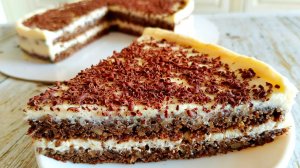 Торт Кутузов без муки с заварным кремом Шарлотт без сахара!