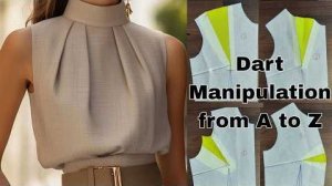 Перенос выточек на выкройке 1 часть