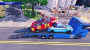 МАШИНКИ С МИГАЛКАМИ И СИРЕНОЙ РАЗВЛЕКАЮТ ДЕТЕЙ. КРАСОЧНЫЙ МУЛЬТФИЛЬМ.