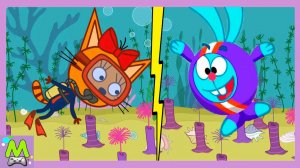 Три Кота против Смешариков в Подводных Приключениях.Карамелька и Карыч в Гонках на Ловкость