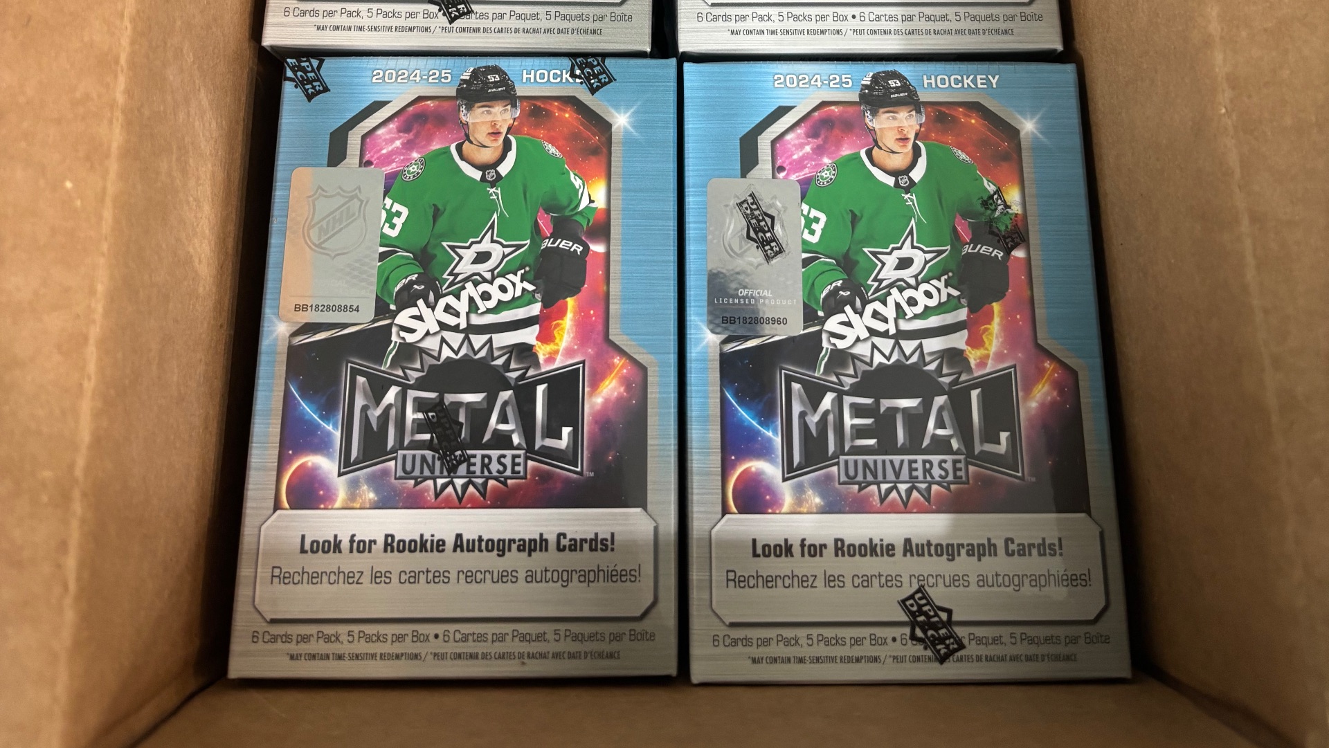 Case Blaster box (6-10/20) коллекции 2024/25 SkyBox Metal Universe - Аукцион №2 смотреть онлайн