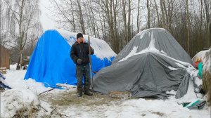 Полное обледенение. Кто то ночью опять приходил и краткие новости деревенской жизни!
