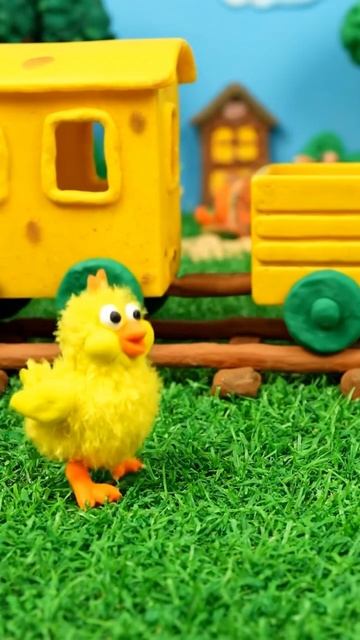 Паровозик учит ЖЕЛТЫЙ цвет ☀️ | Развивающий мультик #shorts