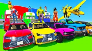 ЧЕЛОВЕК-ПАУК ТАЧКИ НА СУПЕР ГОНКИ ЧЕЛОВЕК-ПАЛОЧКА РАМПОВЫЙ ЧЕЛЛЕНДЖ! СУПЕРГЕРОЙ Трюковой футбол