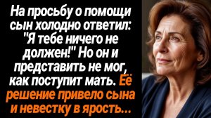 Жизненные Истории/Когда он попросил о помощи, сын отреагировал сдержанно: «Я тебе ничего не обязан!»
