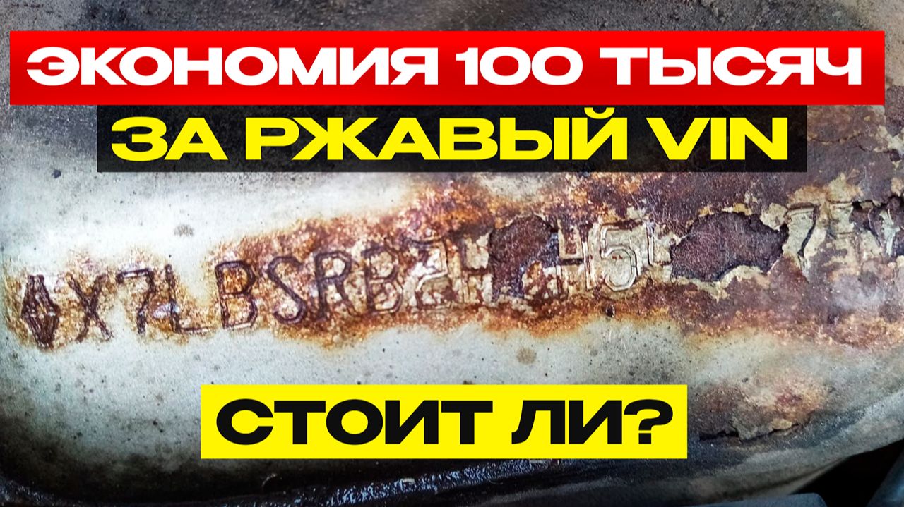 Экономия 100 тысяч за ржавый VIN. Стоит ли?