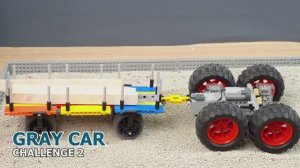 Тестирование тяжелого автомобиля LEGO на подъеме по сверхдлинному склону