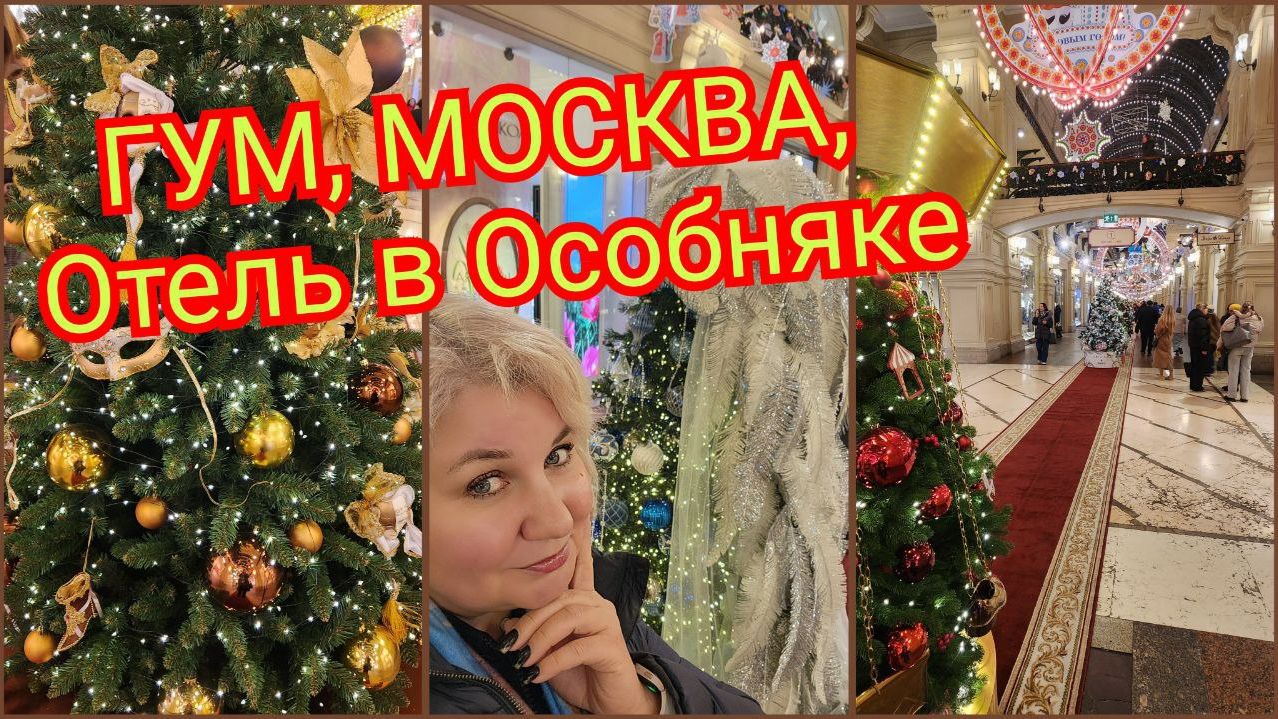 Заселились в гостиницу в центре Москвы. Новогодний ГУМ. Концерт в Кремле смотреть онлайн